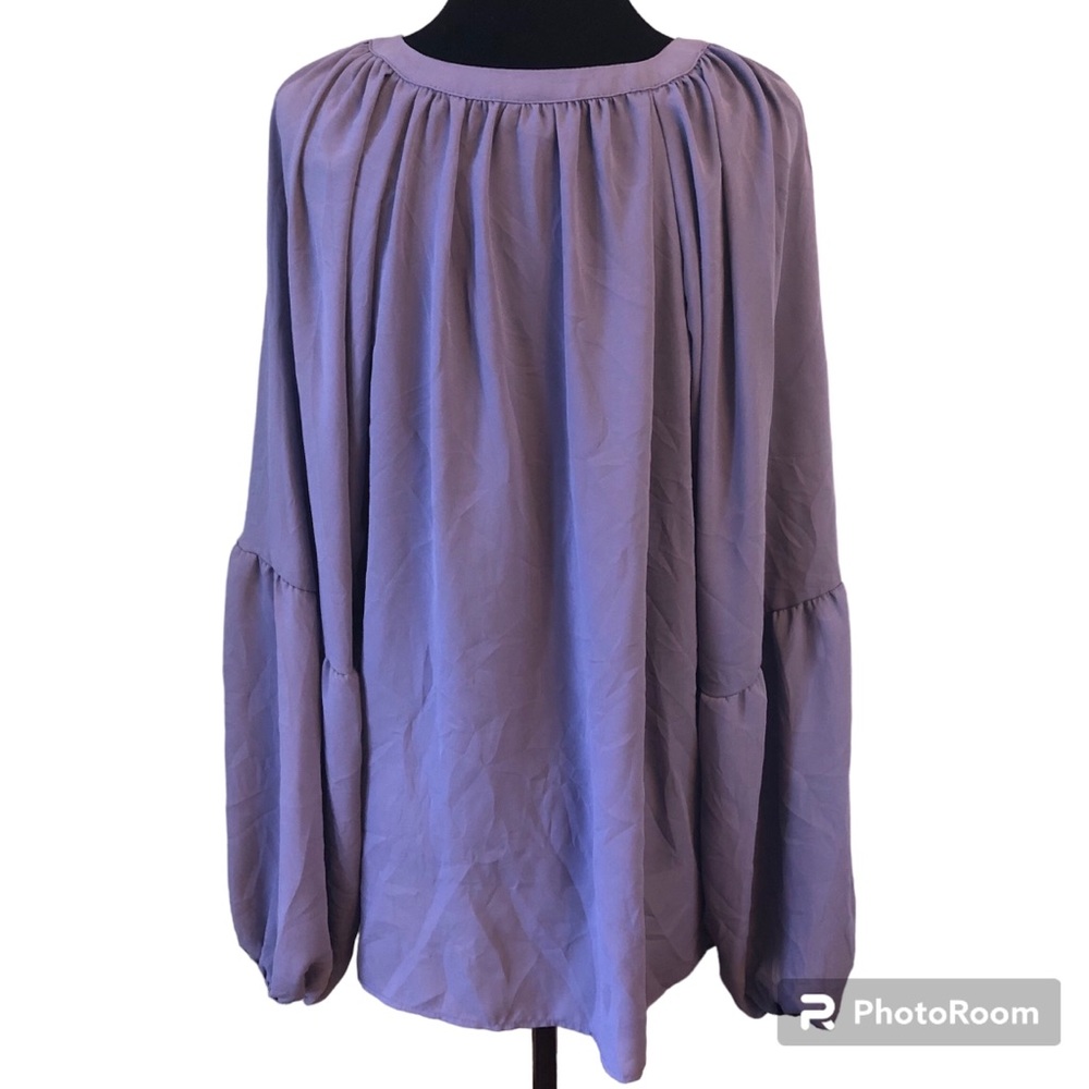 Torrid Georgette Puff Sleeve Peasant Blouse size 1X - Picture 6 of 9